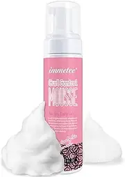 immetee Curl Control Mousse, Wavy Hair Frizz Control Hair Control Curl Defining, No Residue, Frizz-Free, Thermal Protection, Smoothen Hair. 200ML/6.7FL OZ