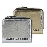在飛比找蝦皮商城優惠-MARC JACOBS 字母LOGO金屬風格人造皮革6卡釦式