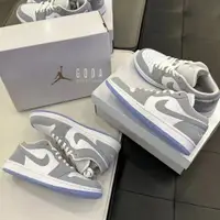 在飛比找蝦皮購物優惠-Air Jordan 1 Low 灰白 冰底 奶油底 AJ1