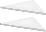 2pcs Oil Painting Frame Board Artist White Canvas Stretched Canvas Triangle Art Board for Painting Supplies Ready-to-use Canvases for Creative Projects