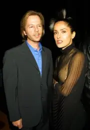 David Spade and Salma Hayek backstage during The 2000 My VH1 Music- Old Photo 1
