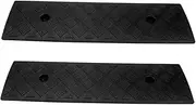ULTECHNOVO 2 Pack Home Entry Ramps Wheelchair Accessible Car Ramps Driveway Weatherproof Threshold Mats