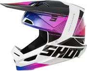 Shot Furious Electron Motocross Helmet, black-white, Size 2XL for Men Black White