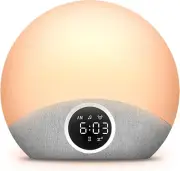 Omebel Sunrise Alarm Clock & White Noise Machine 2-In-1, 30 Soothing Sound for S