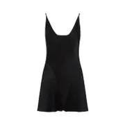 [Maison Margiela] Maison Margiela-Black Viscose Jumpsuit-Donna 38 IT