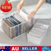 7Grids Jeans Clothes Storage Boxes Organizer Drawer Mesh Divider Wardrobe AU
