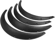 4Pcs Carbon Look Wheel Arch Fender Flares Cover Trim Mudguards Protective Lip Anti-Scratch Strips Universal Car Accessories