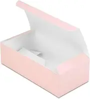 Crafters Cup Cute and Stylish Pink Box | 10 Pack | 5.5 x 2.75 x 1.75 inches | Collapsible Blush Pink Candy Box | 1/2 lb Capacity | Perfect For Boss Gifts