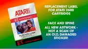 Atari 2600 Label - E.T. The Extra Terrestrial INCREDIBLE DETAIL CLEARANCE SALE!