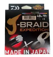 **Brand New** Daiwa J-Braid x8 Expedition PE#3 / 40lb 300m - Multi Color