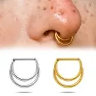 1PCS Nose Septum Rings Clicker Segment Ear Cartilage Tragus Helix Lip Rings
