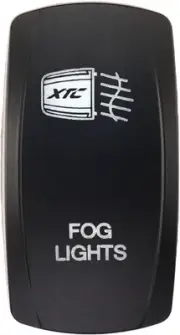 XTC Power Dash Switch Rocker Face Plate Fog Lights