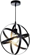 Giggi Black Ceiling Light, Modern Industrial Ceiling Lights with Adjustable Shape & Length, Round Pendant Light Fixture with E27 Fitting, Ceiling Lights Living Room Kitchen Bedroom Lounge Hallway
