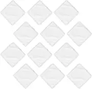 [Qiribati] 12 Pack Cotton Handkerchiefs Ladies Plain Hankies for Wedding Party Lace Handkerchief, 25x25 Cm