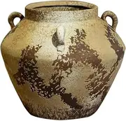 Vintage Ceramic Vase Pottery Jar Container Flower Vases Living Room Home Shelf Decor Flower Arrangement Farmhouse Vase for Kitchen Office Bedroom Mantle Table (Color : A)