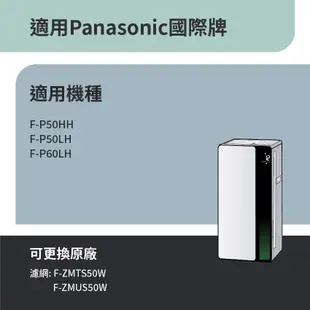 適用Panasonic國際牌 F-P50LH F-P50HH F-P60LH 空氣清淨機 HEPA活性碳濾網 濾芯 濾心