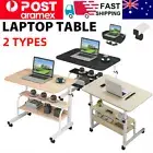 Mobile Laptop Desk Computer Table Stand Adjustable Height Bedside Portable NewAU