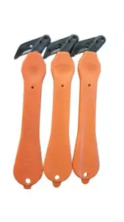 3 Pack Safety Cutter Disposable 7in Long / 1in Wide Orange KLEVER EXCEL