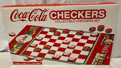 COCA~COLA Checkers, Collectible, Masterpieces Inc, NEW (dmgd bx)