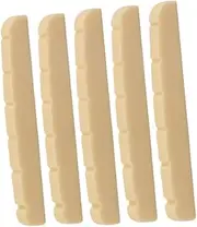 Generic Set of 5 6 String Guitar Nuts Plastic Bass Guitar Nut 42mm for Musical Instrument Compact and Portable