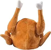 Roasted Turkey Hat Cooked Chicken Costumes Accessories Novelty for Xmas Carnival Dressing Props Stage Dressing