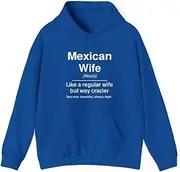 [X.Style] Funny Mexican Wife Definition Design for Mexican Women ds018 Hoodie Royal XL