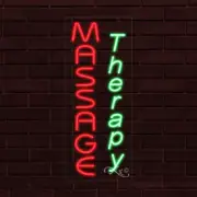 NEW "MESSAGE THERAPY" VERTICAL 30x12x1 INCH LED FLEX WINDOW INDOOR SIGN 31041