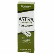 100 Pack Astra Superior Platinum Double Edge Shaving Razor Blades