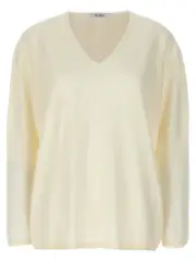 [Max Mara] Max Mara-Freccia Maglioni Bianco-Donna XL
