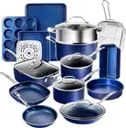 20 Pc Kitchen Pots and Pans Set Non Stick Cookware Set, Kitchen Cookware Sets...