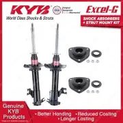 Pair Front KYB Shock Absorbers + Strut Top Mount Kit for Nissan Pulsar N15 95-00 (for: Nissan)