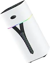 FONDOTIN 1Pc Mini USB Humidifier with Color Light Square Water Supply Instrument for Home Office Capacity Mute Operation for Air