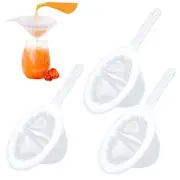 3 Pieces Ultra-Fine Nylon Mesh Strainer, Food Yogurt Mesh, Plastic Sieve Fine