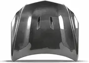 Carbon Fiber FRP Engine Hood Car Bonnet With Air Vents Compatible For Mercedes Benz W205 C200 C300 C260 15-18(Fiber glass)