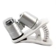 1Pcs 60X Zoom Microscope Clip Magnifier Camera LED Micro Lens for All CellPhone