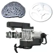 2 Stroke 50cc 49cc Engine Motor Kit Chain Sprocket Dirt Pocket Bike Scooter ATV