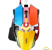 USB Wired Mechanical Gaming Mouse 9 Buttons RGB Silent Mice for PC Laptop Professional Gamer 5500 DPI