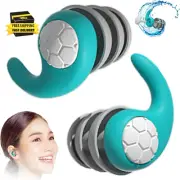 Silicone Ear Plugs for Swimming, Sleeping, Noise Cancelling, Waterproof, Turquoi