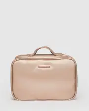 Rose Gold Fold Out Cosmetic Case