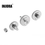 INJORA Stainless Steel Overdrive/ Underdrive Transmission Gears Pinion for TRX4M