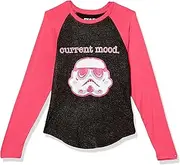 [STAR WARS] Storm Trooper Long Sleeve Raglan T-Shirt-Girls 4-16