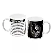 Collingwood Magpies AFL Coffee Mug with Team Song 330ml