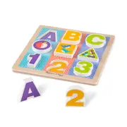 Melissa & Doug First Play Chunky Puzzle - ABC-123 9pc