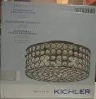 Kichler Krystal Ice Olde Bronze Flushmount Ceiling Fixture 11.8 X 11.8 X 5.2 in