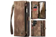 Samsung Galaxy S24 Ultra 5G CaseMe 008 2-In-1 Wallet with Detachable Cover, 8 Card Slots + Zip Pocket