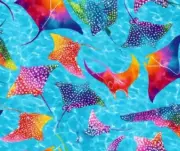 Handmade Placemat Or Table Runner Sting Rays
