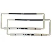 Carlton Blues Car Number Plate Surrounds Set of 2
