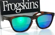 NEW Oakley Frogskins Matte Brown Tortoise POLARIZED Galaxy Jade Sunglass 9013