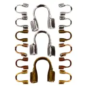 600 Pcs U-shaped Thread Protector Bead Accessories Crimp Jewelry Charm Bracelet
