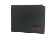 Guess Anatoli Leather Passcase Mens Cash Money Wallet RFID Blocking Holder Black